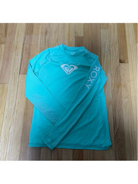 Women's ROXY Teal White Rash Guard XL SKU669